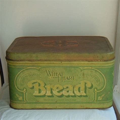 old fashioned metal bread box|vintage metal bread boxes value.